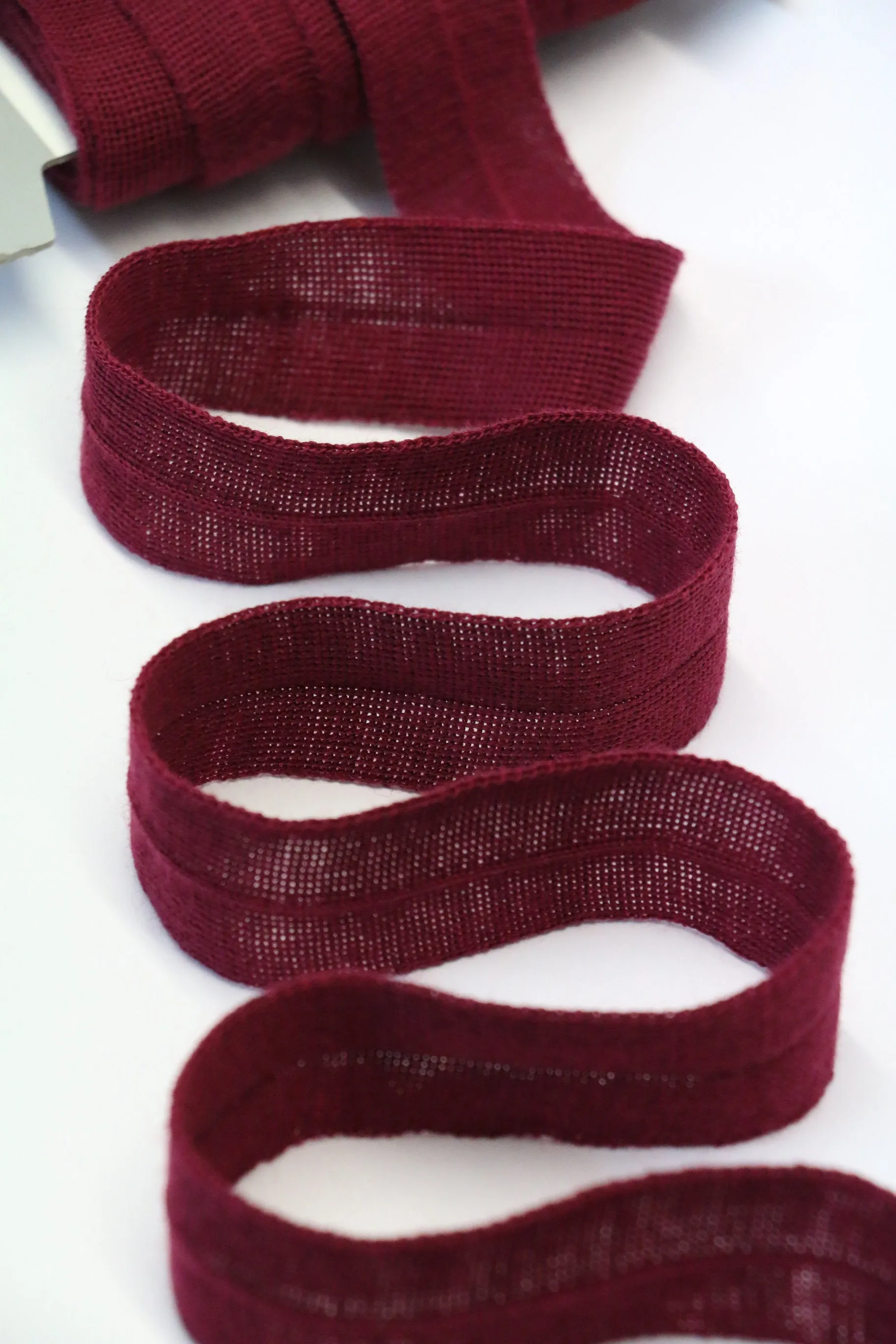 30mm Wool Binding - Raspberry Red