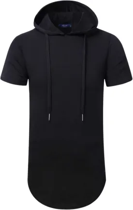 Aiyino Men's S-5X Short Sleeve Fashion Athletic Hoodies Sport Sweatshirt Hip Hop Pullover