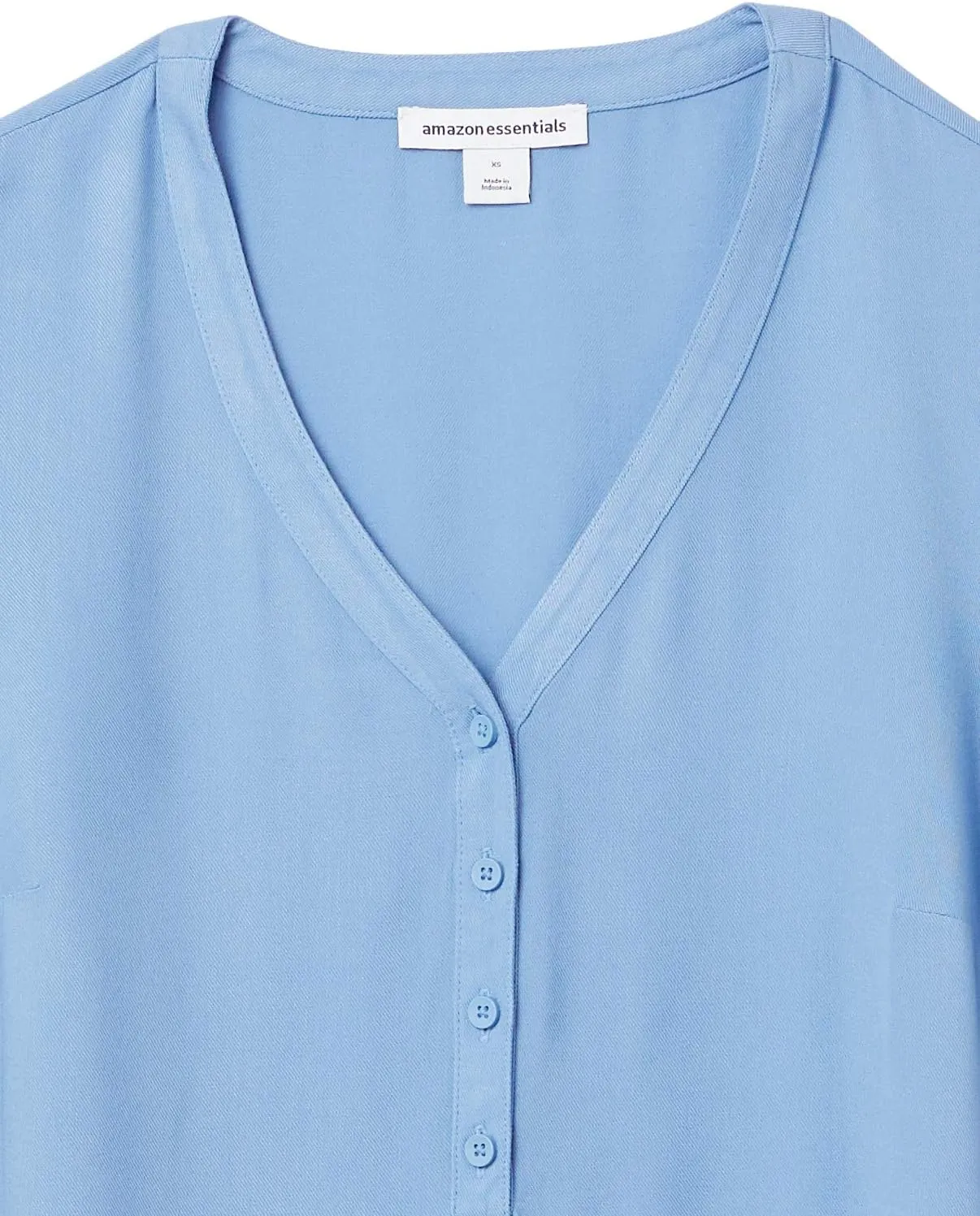 Amazon Essentials Women's 3/4 Sleeve Button Popover Shirt