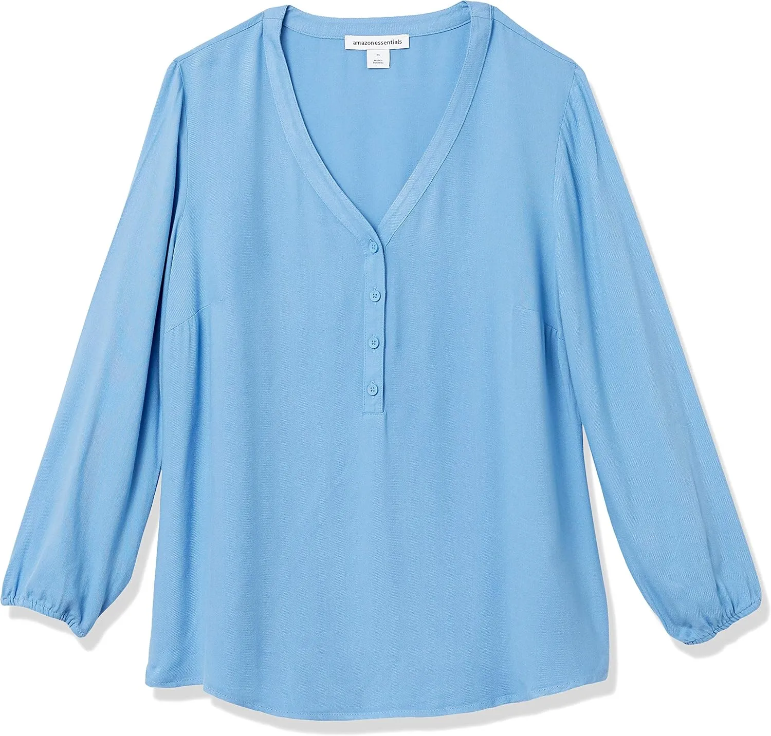 Amazon Essentials Women's 3/4 Sleeve Button Popover Shirt