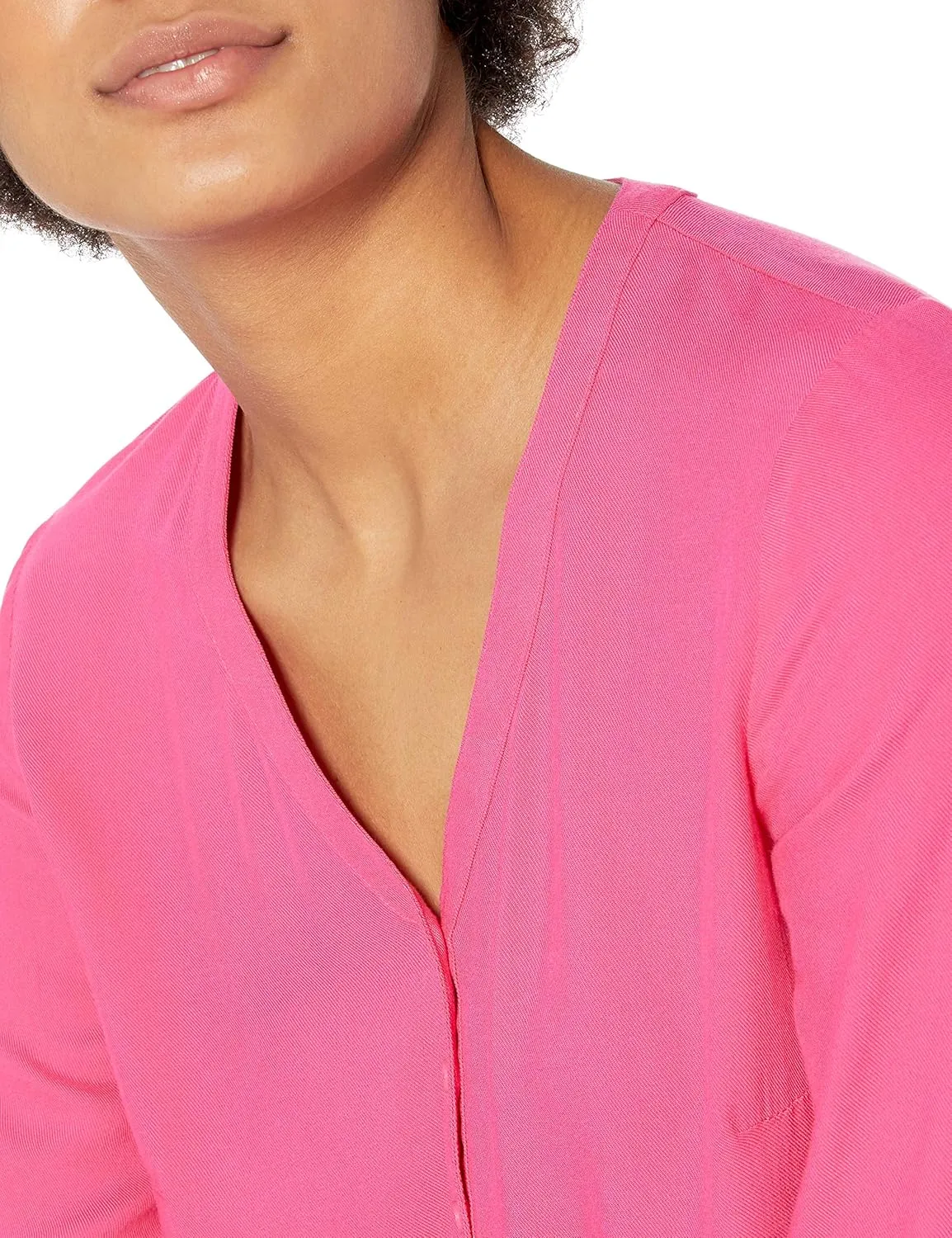 Amazon Essentials Women's 3/4 Sleeve Button Popover Shirt