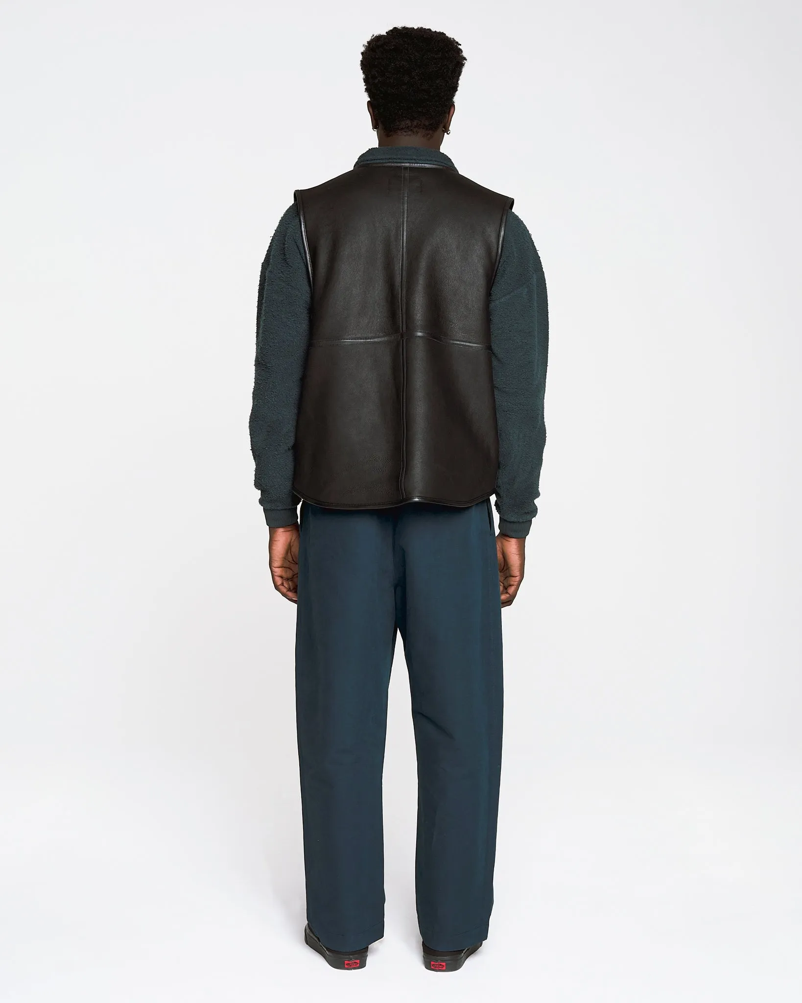 Aviator Vest Shearling Black