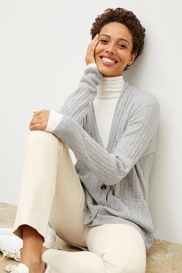 Axam Layering Turtleneck - Organic Ribbed Pima Cotton :: Ivory