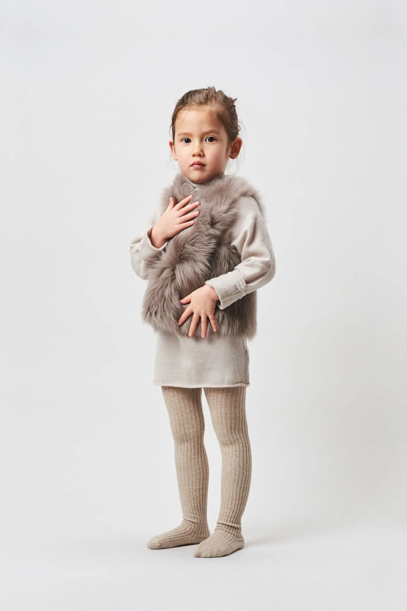 Belle Enfant Mink Shearling Gilet