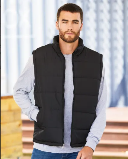 Charcoal Puffer Vest