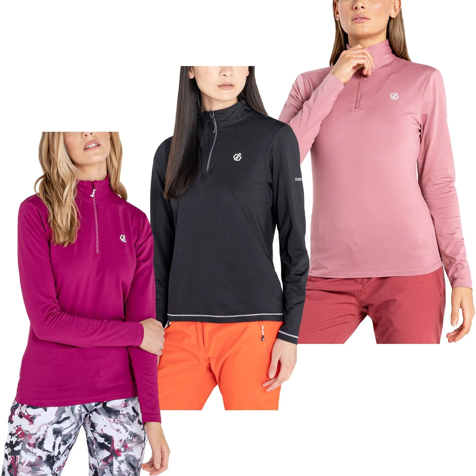 Dare 2b Womens Lowline 1/4 Zip Midlayer - Pink