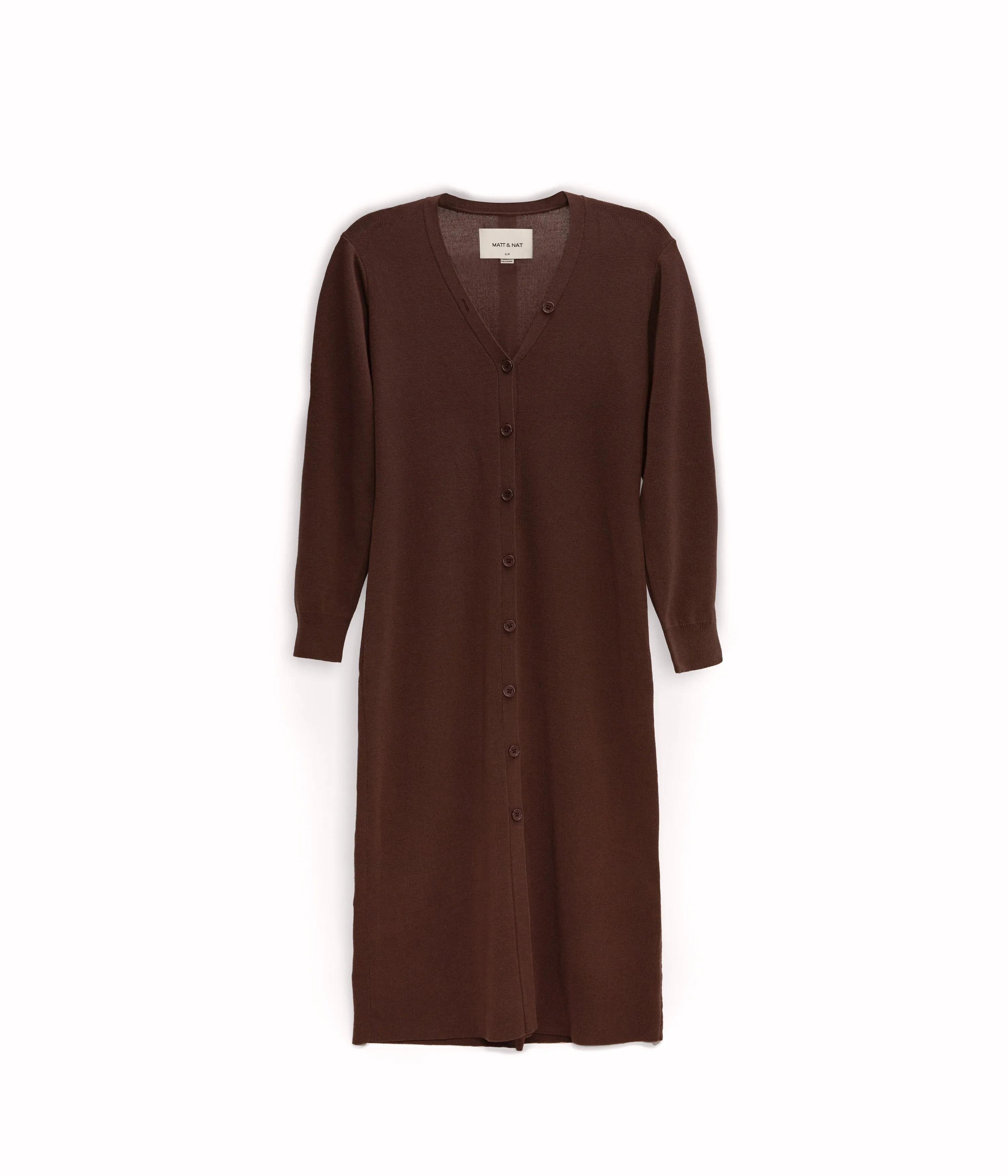 FRANEK Long sleeve button front longline cardigan