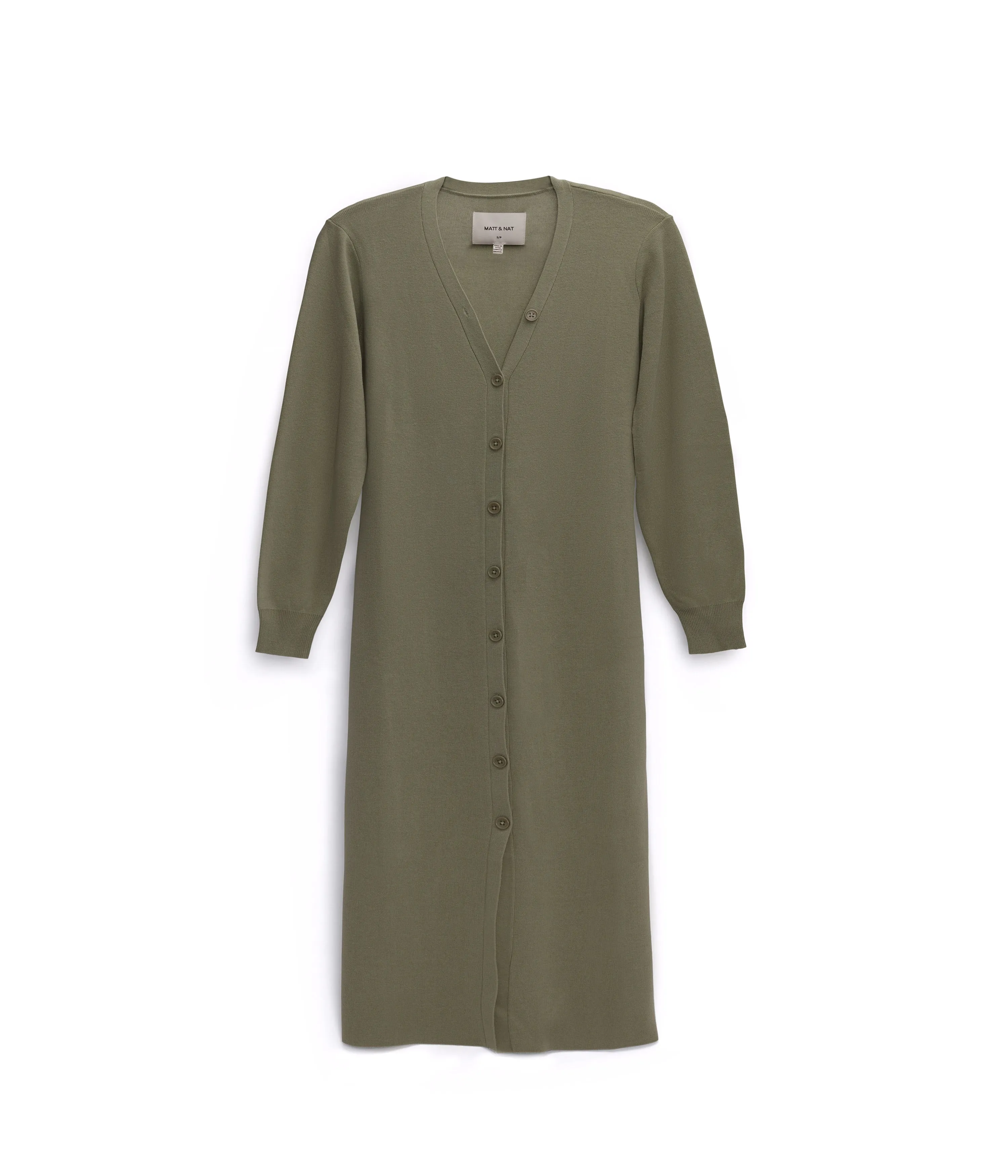 FRANEK Long sleeve button front longline cardigan