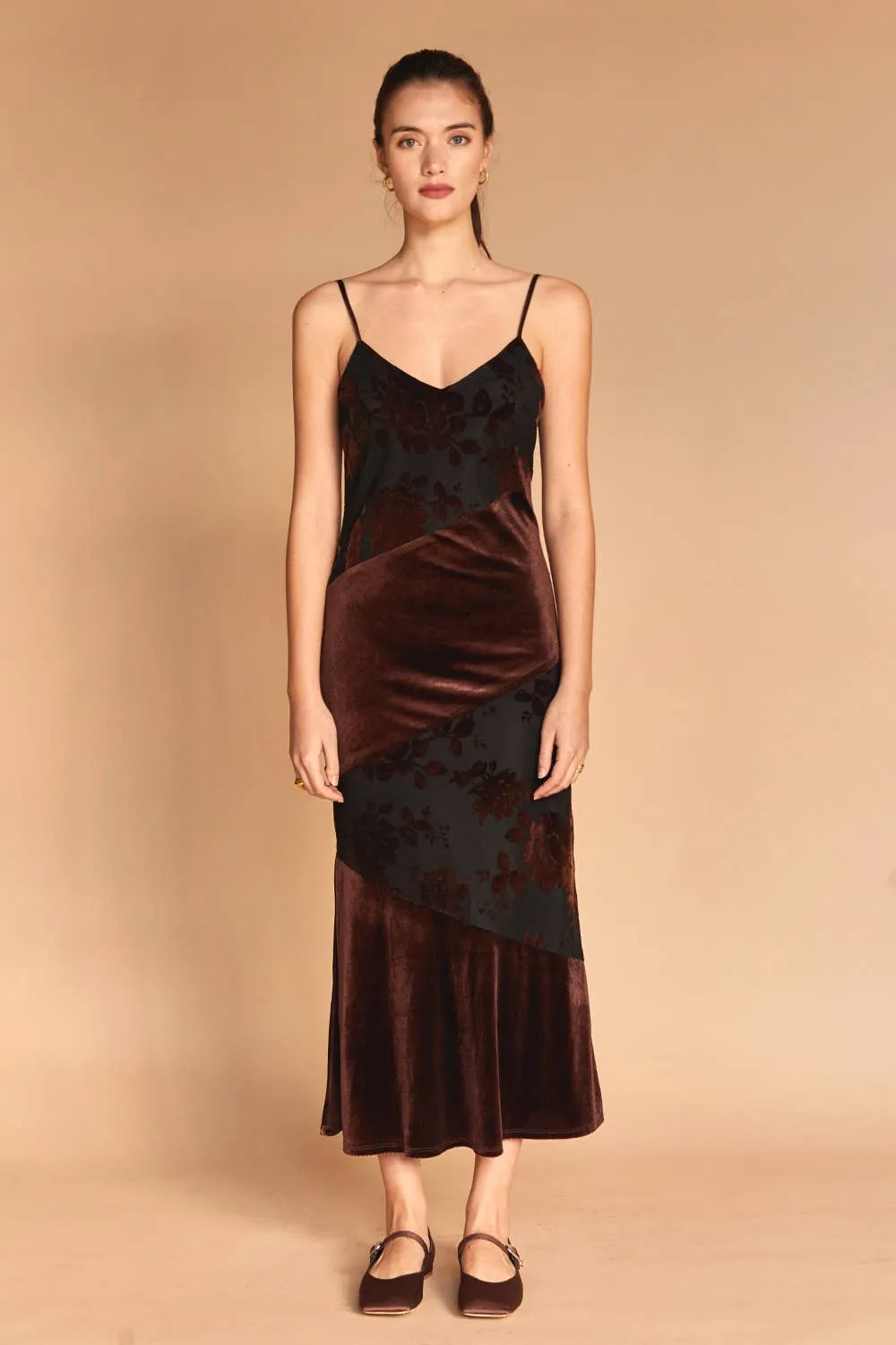 Janice Velvet Midi Dress