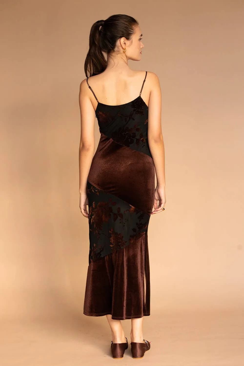 Janice Velvet Midi Dress