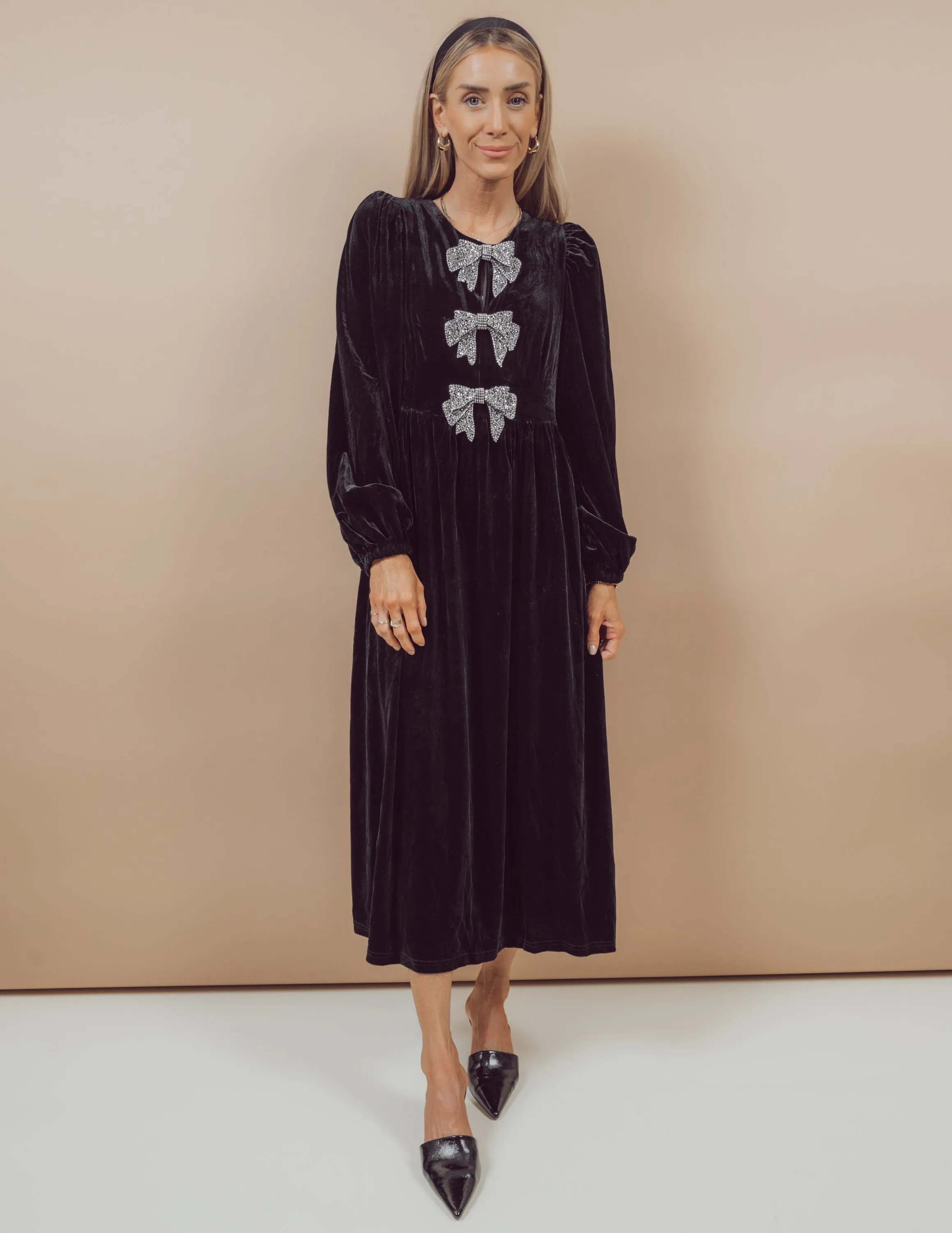 Jena Velvet Midi Dress