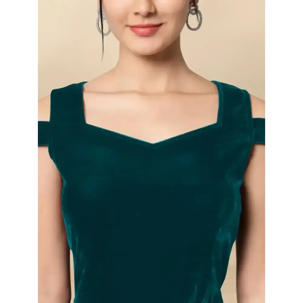 Julee Womens Velvet Bodycon Dress