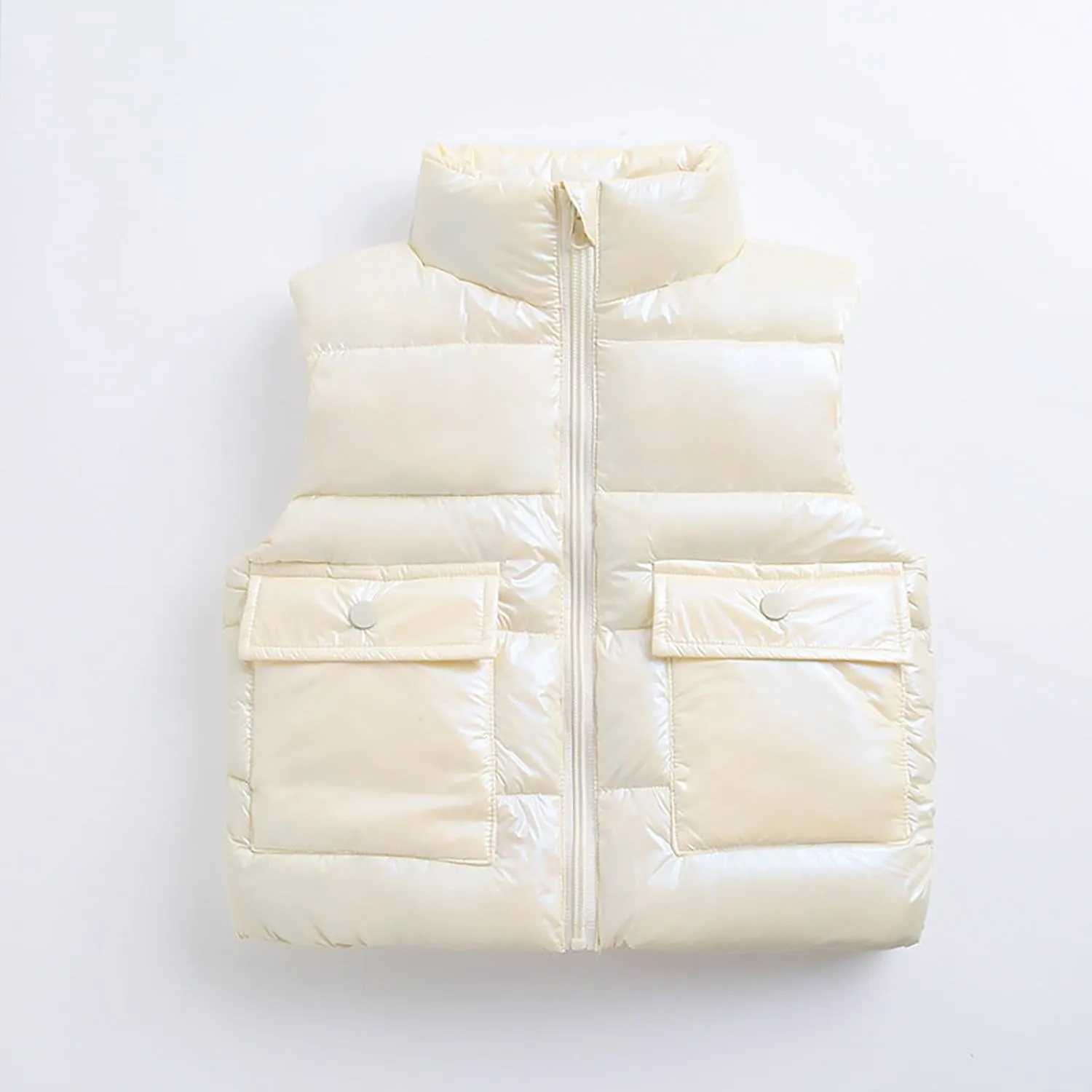 Kids Puffer Vest Lightweight Waterproof Sleeveless Zip up Outwear for Toddler Baby Boys Girls Winter Down Coat Vest