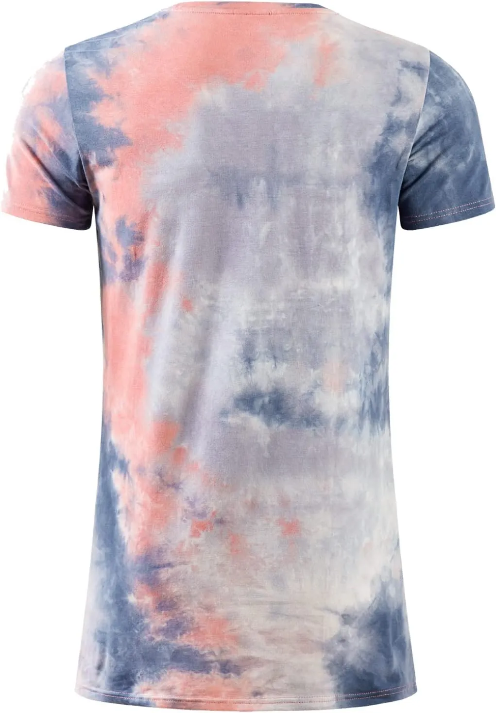 LETAOTAO Mens Tall T Shirts Tie Dye Shirts for Men Extra Long Tshirts Longline Hipster Print Tee for Tall Men