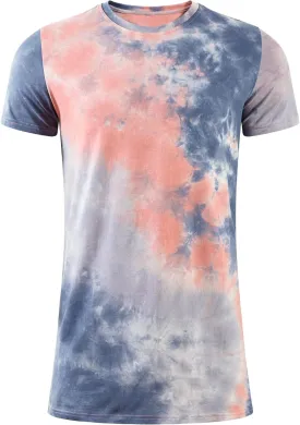 LETAOTAO Mens Tall T Shirts Tie Dye Shirts for Men Extra Long Tshirts Longline Hipster Print Tee for Tall Men