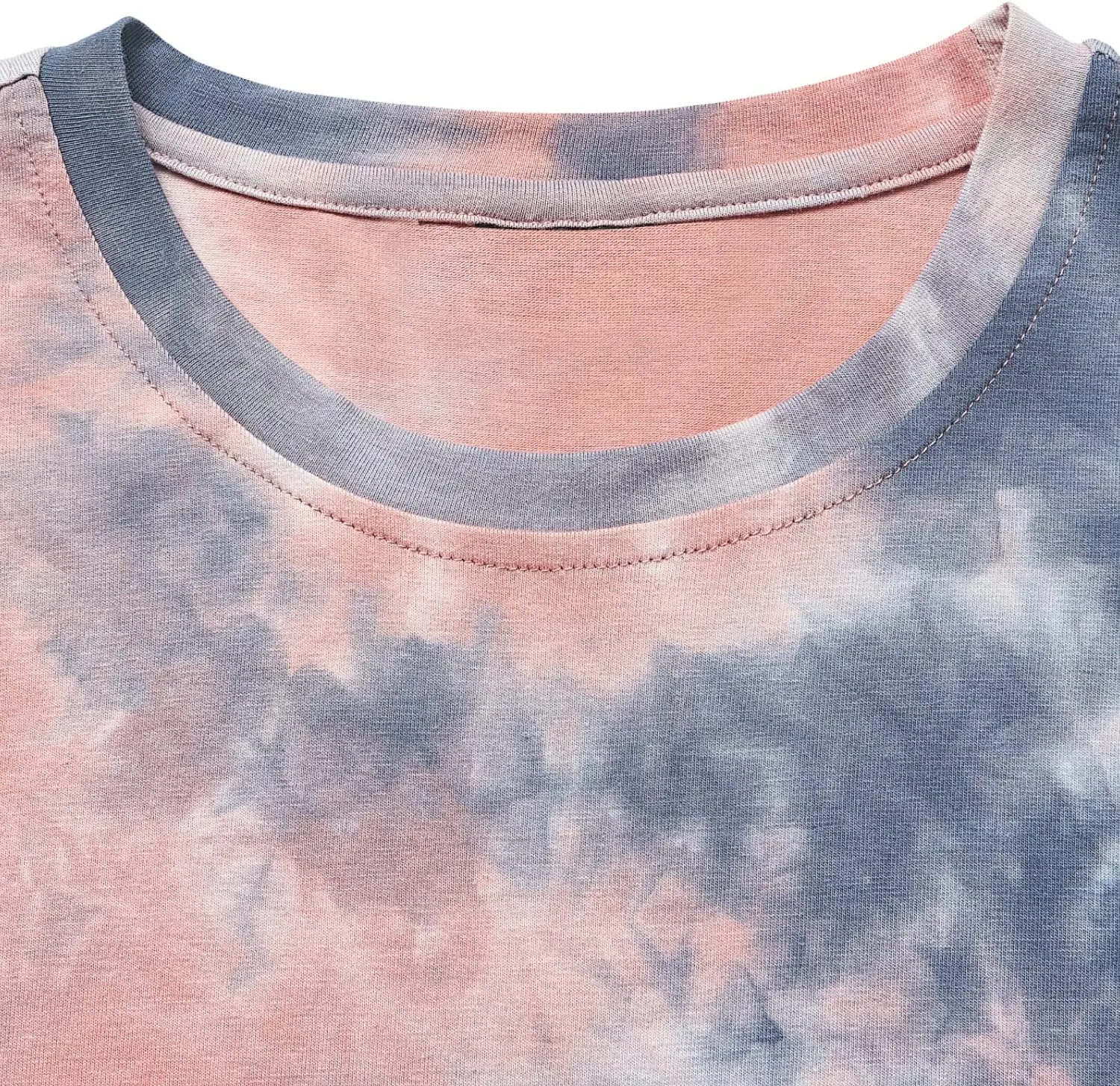 LETAOTAO Mens Tall T Shirts Tie Dye Shirts for Men Extra Long Tshirts Longline Hipster Print Tee for Tall Men
