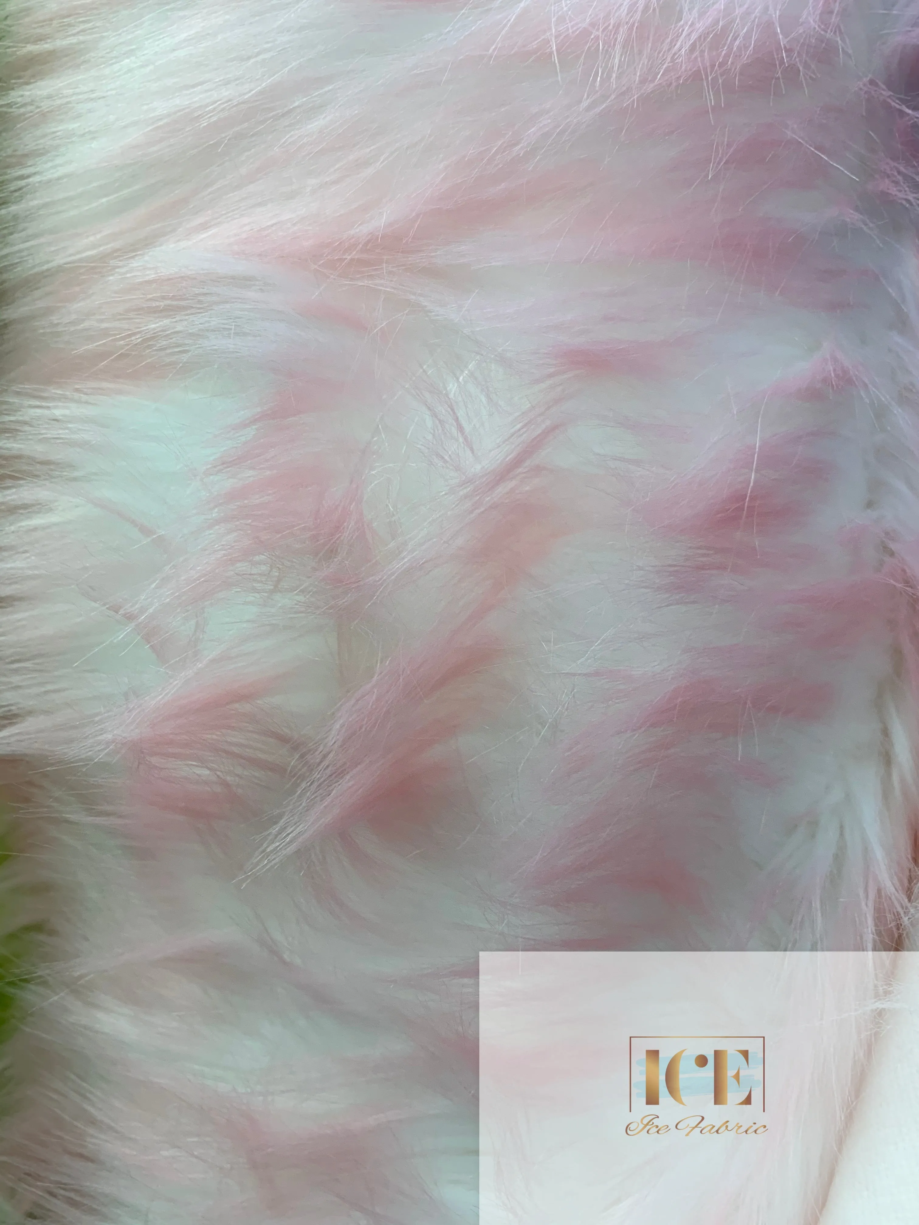 Light Pink Canadian Fox Fake Animal Faux Fur Fabric
