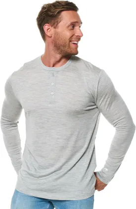 Merino Wool Base Layer Mens - 100% Merino Wool Shirts for Men Thermal Underwear Long Sleeve T-Shirt for Hiking Hunting