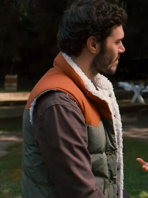 Noah Nobody Wants This 2024 Adam Brody Faux Shearling Vest