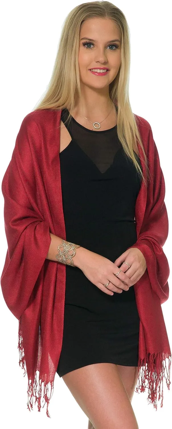 Pashmina Shawls and Wraps for Evening Dresses, Large Soft Pashminas Wedding Shawl