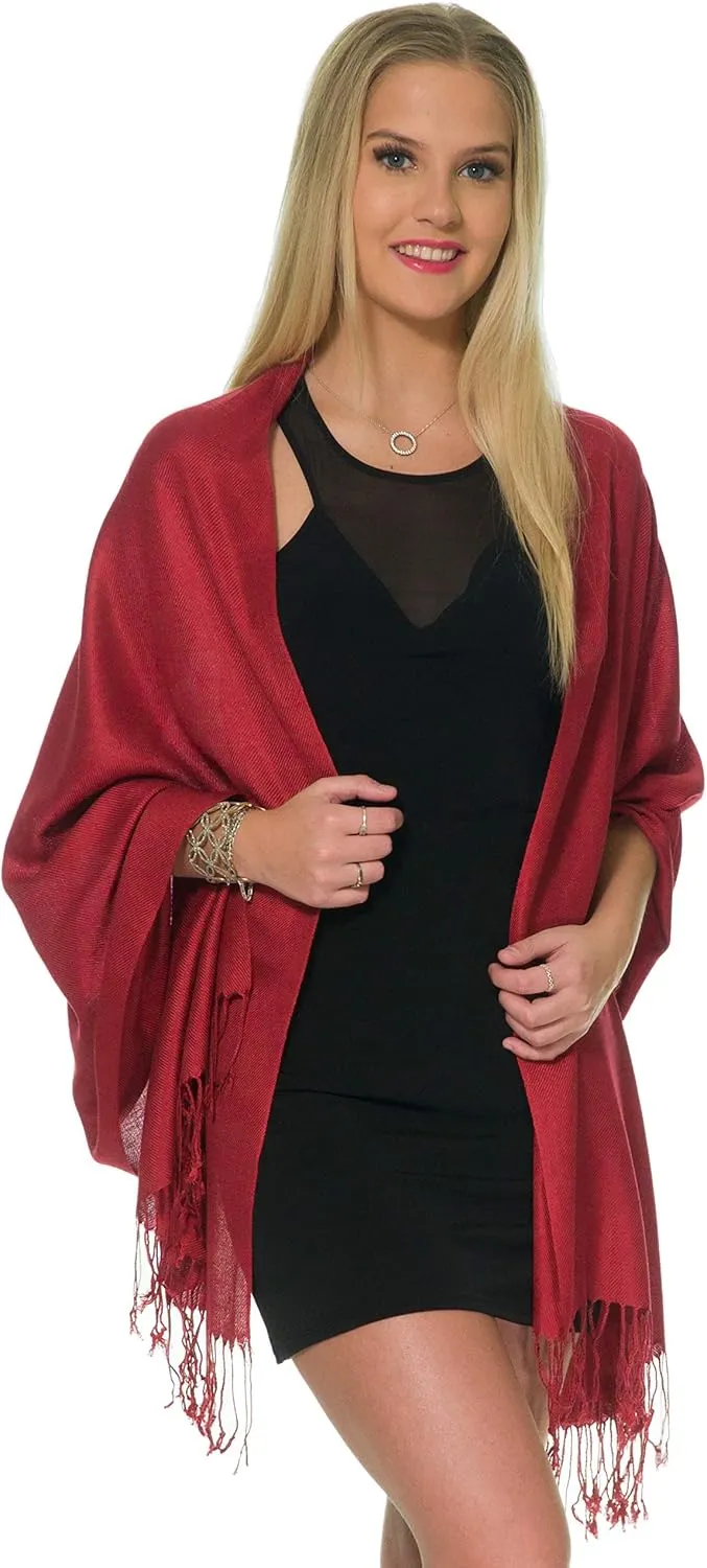 Pashmina Shawls and Wraps for Evening Dresses, Large Soft Pashminas Wedding Shawl