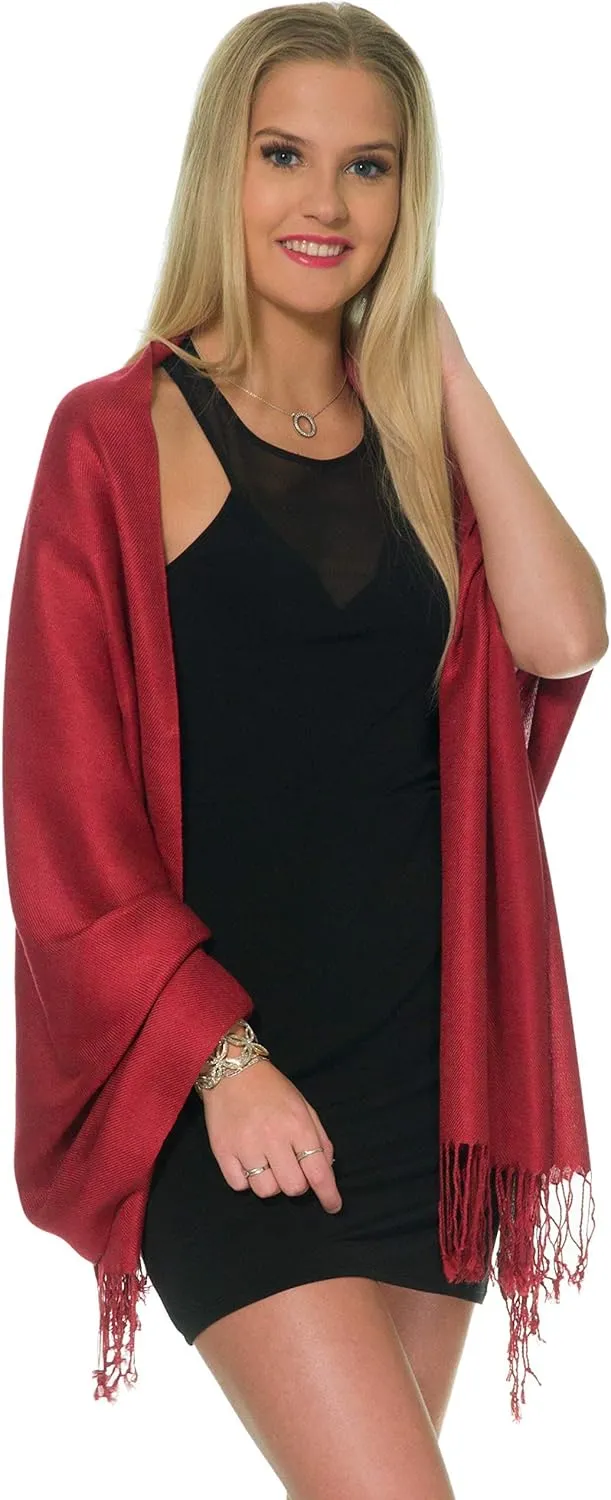 Pashmina Shawls and Wraps for Evening Dresses, Large Soft Pashminas Wedding Shawl