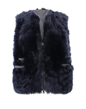 Reversible Shearling Fur Vest