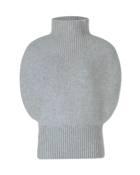 Shetland Double Face Turtleneck Sleeveless Sweater