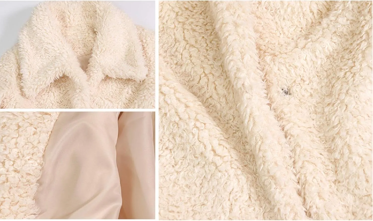 SUGAR POISON Women Winter Coats 2023 Women's Long Sleeve Fluffy Faux Fur Warm Coat Sherpa Jacket Outwear