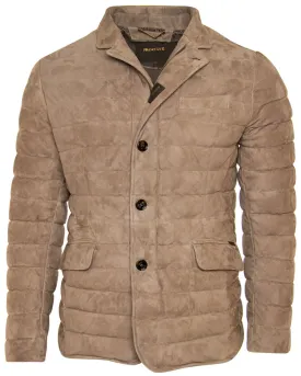 Tortora Suede Puffer Jacket