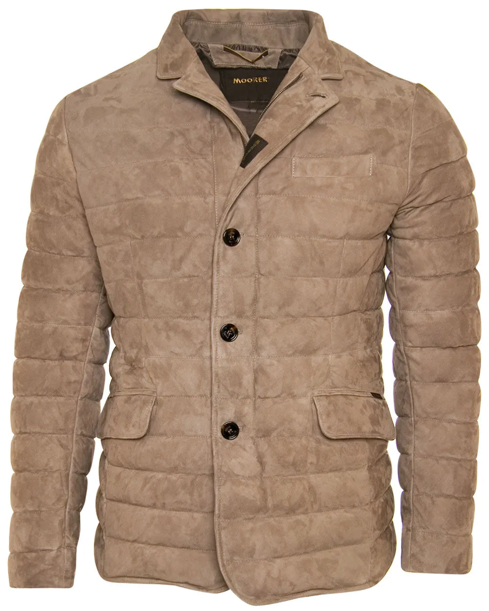 Tortora Suede Puffer Jacket