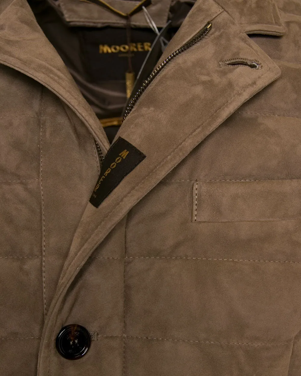 Tortora Suede Puffer Jacket