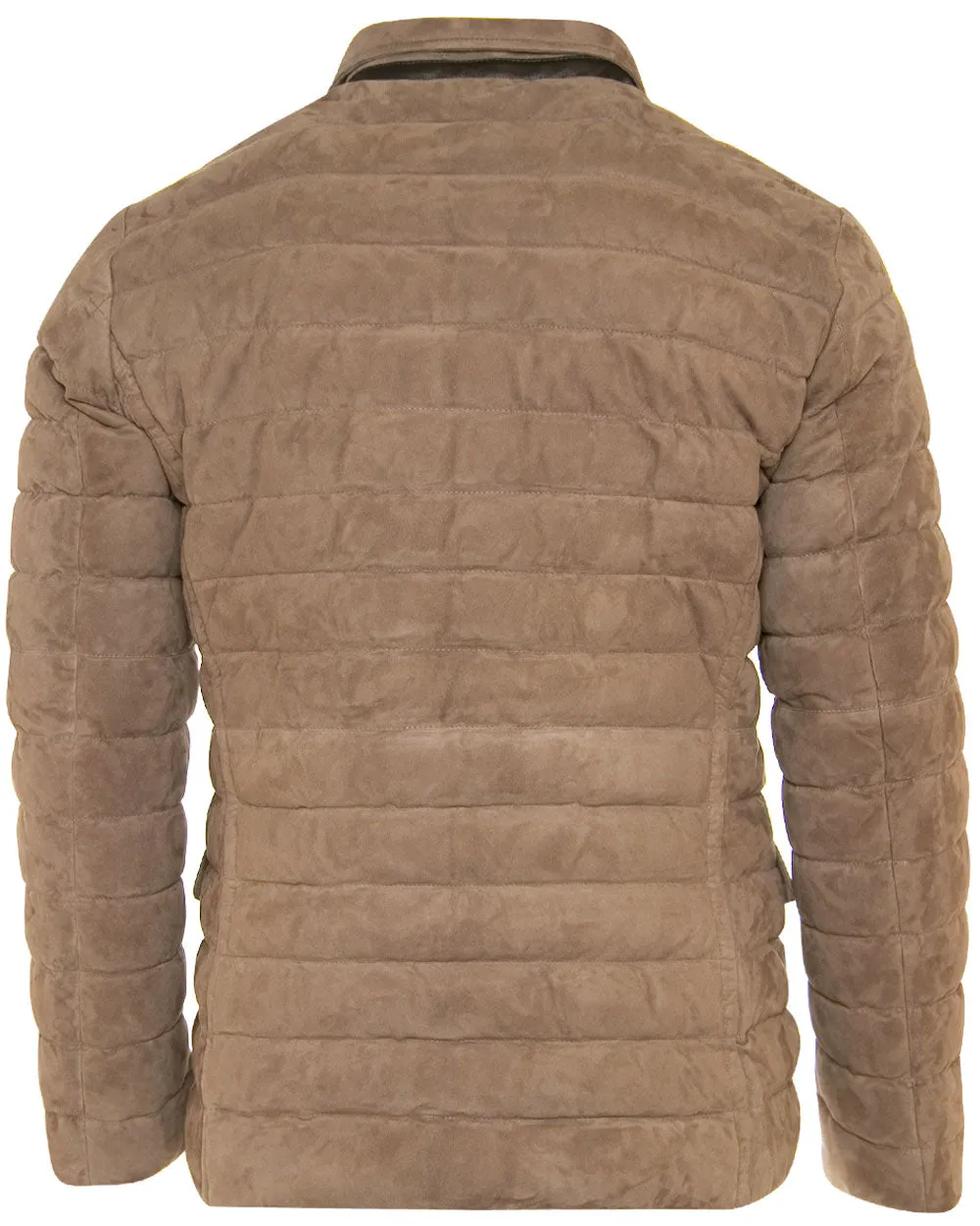 Tortora Suede Puffer Jacket