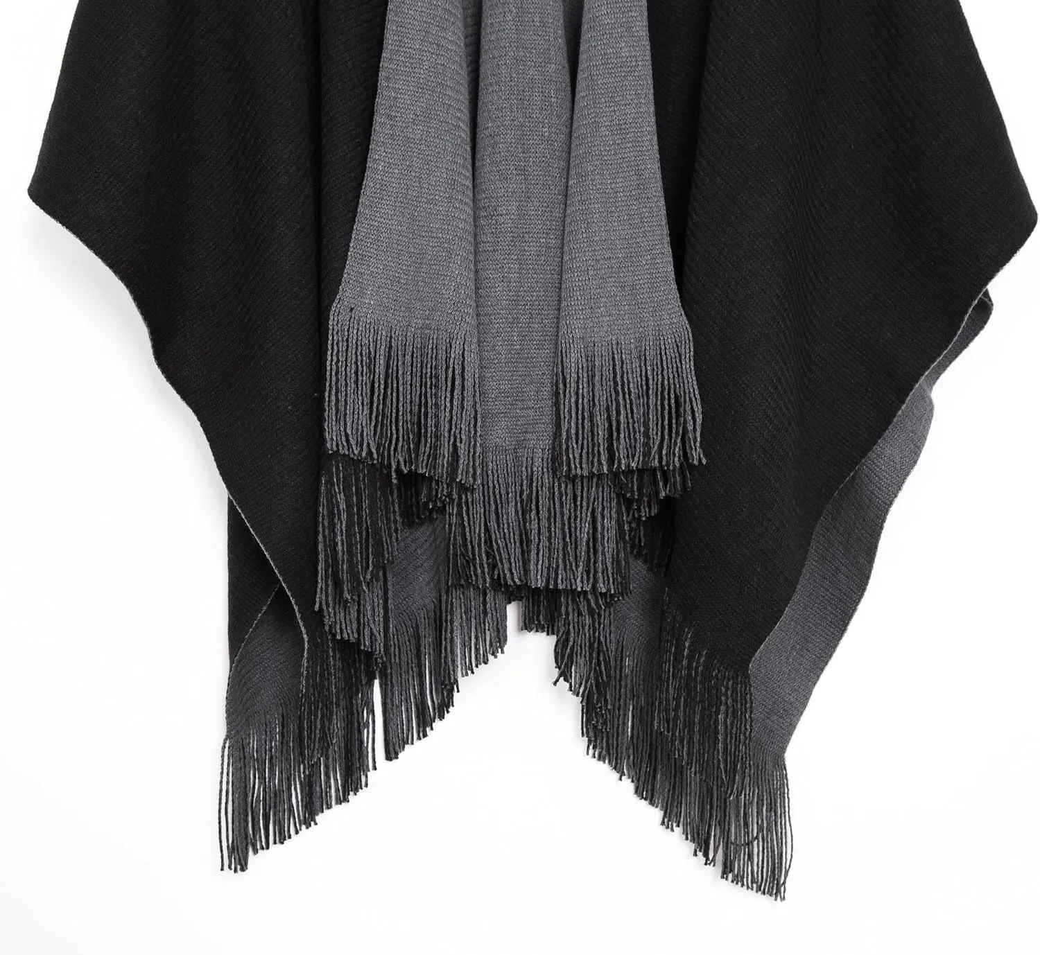 Urban CoCo Women's Winter Vintage Poncho Capes Tassel Blanket Shawl Wrap Cardigan Coat