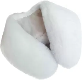 WENLOOY Faux Fur Soft Warmer Collar Rabbit Fur Collar Shawl Wrap Stole Fake Collar Coat Accessory