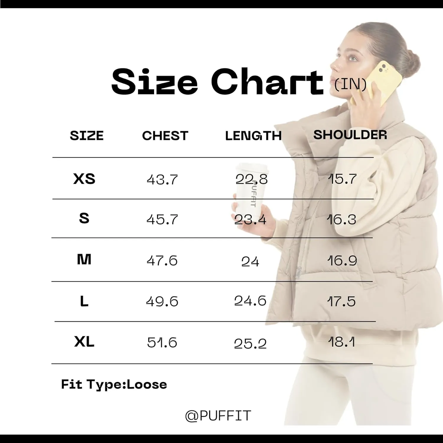 Women Puffer Vest, Oversized Sleeveless Cropped Winter Vests Outerwear, Versatile Padded Warm Puffy Gilet Trendy