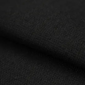 Wool Suiting Stiff Heavy Weight Design-102 Black